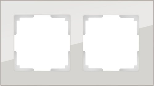 Рамка универсальная Werkel Favorit 2-м. стекло дымчатый картинка фото 2