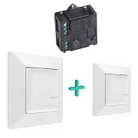 Комплект умного дома управления освещением c 2 мест Valena Life Netatmo белый