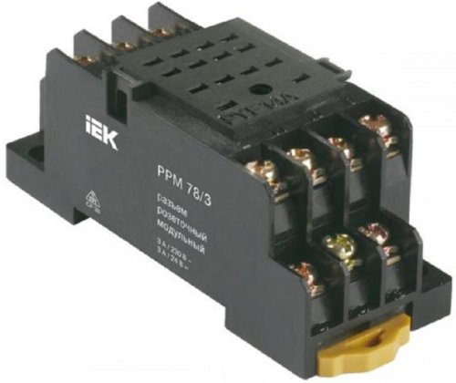 Разъем розеточный IEK ONI РРМ78/3(PYF11A) для РЭК78/3(MY3) картинка