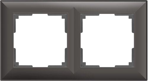 Рамка универсальная Werkel Fiore 2-м. серо-коричневый картинка фото 2