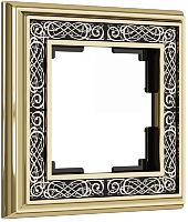 Рамка универсальная Werkel Palacio Gracia 1-м. металл золото/черный картинка
