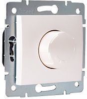 Светорегулятор поворотный без рамки Lezard Karina 40-1000Вт жемчужно-белый/перламутр картинка