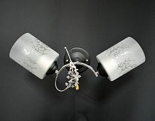 Бра двухрожковое Мелодия Света Е27 Черный/хром картинка 