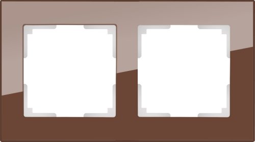Рамка универсальная Werkel Favorit 2-м. стекло мокко фото фото 2 Рамка универсальная Werkel Favorit 2-м. стекло мокко картинка фото 2