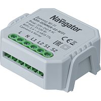 Умный диммер двухканальный Navigator SmartHome NSH-DIMMER-02-WiFi белый