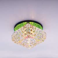 Светильник встраиваемый Италмак Bohemia 220 15 72 G9 60мм/60Вт огран стекло/мультиколор картинка 