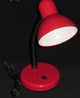 Светильник настольный Мелодия Света ЛОН  220В E27 60Вт Красный/подставка картинка 