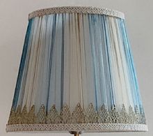 Абажур для торшера Мелодия Света Бежевый/голубой картинка 