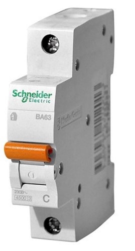 Выключатель автоматический Schneider Electric Домовой 1п C 20А ВА63 4.5кА картинка фото 2