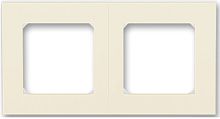 Рамка универсальная ABB EPJ Levit 2-м. слоновая кость/белый картинка
