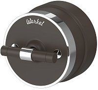 Переключатель-ретро пластик Werkel Retro Vintage 1-кл. проходной мокко матовый/хром