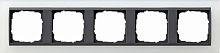 Рамка универсальная Gira Event Opaque 5-м. белый матовый/алюминий картинка