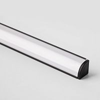 Профиль для светодиодной ленты накладной угловой Elektrostandard Черный/Белый 2000x16x16 картинка 