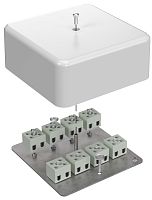 Коробка огнестойкая для кабель-канала Промрукав 103x103x45мм 16x6мм IP40 белый