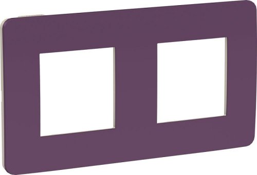 Рамка универсальная Schneider Electric Unica Studio Color 2-м. лиловый/бежевый фото Рамка универсальная Schneider Electric Unica Studio Color 2-м. лиловый/бежевый картинка