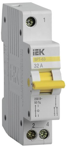 Переключатель фаз трехпозиционный IEK KARAT ВРТ-63 1п 32А тип AC картинка