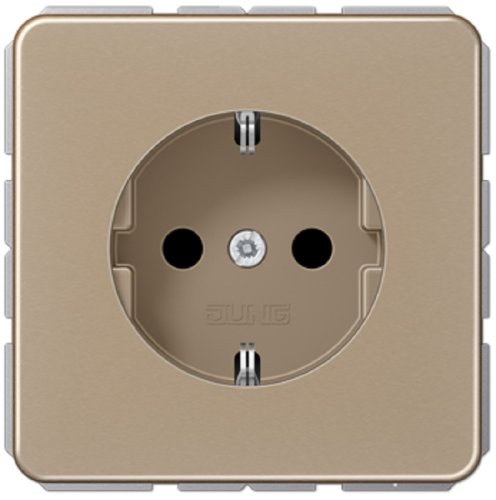 Розетка с заземлением без рамки Jung CD500 1-м. черный фото фото 2 Розетка с заземлением без рамки Jung CD500 1-м. черный картинка фото 2