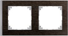 Рамка универсальная Schneider Electric Merten M-Pure Decor 2-м. венге/алюминий картинка