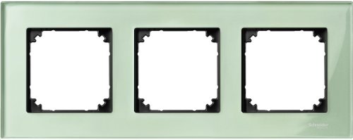 Рамка универсальная Schneider Electric Merten M-Elegance 3-м. стекло изумруд картинка