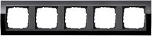 Рамка универсальная Gira Event Clear 5-м. черный/антрацит картинка