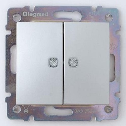 Выключатель с подсветкой без рамки Legrand Valena 2-кл. белый фото фото 2 Выключатель с подсветкой без рамки Legrand Valena 2-кл. белый картинка фото 2