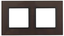Рамка универсальная Эра Elegance 2-м. стекло бронзовое/антрацит картинка