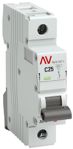 Выключатель автоматический EKF Averes AV-6 1п 25А C 6кА картинка