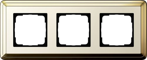Рамка универсальная Gira ClassiX 3-м. латунь/кремовый фото Рамка универсальная Gira ClassiX 3-м. латунь/кремовый картинка