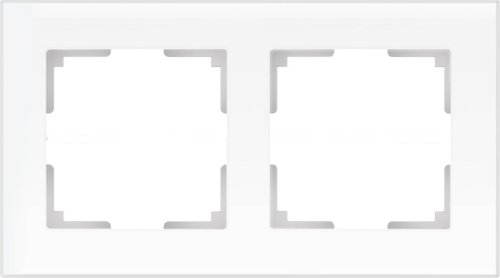 Рамка универсальная Werkel Favorit 2-м. стекло белый матовый фото фото 2 Рамка универсальная Werkel Favorit 2-м. стекло белый матовый картинка фото 2