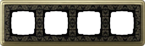 Рамка универсальная Gira ClassiX Art 4-м. бронза/черный фото Рамка универсальная Gira ClassiX Art 4-м. бронза/черный картинка