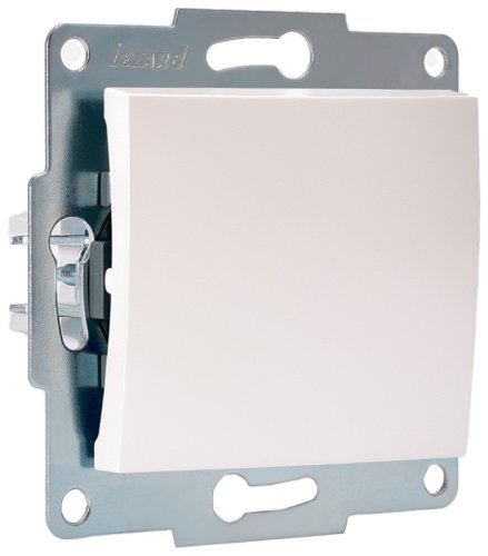 Выключатель без рамки Lezard Karina 1-кл. жемчужно-белый/перламутр картинка