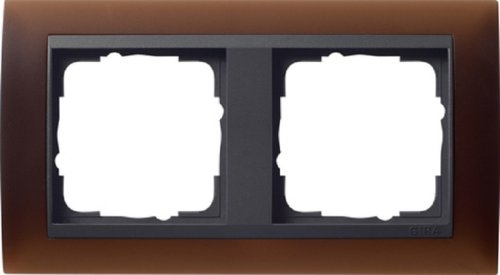 Рамка универсальная Gira Event Opaque 2-м. коричневый матовый/антрацит фото Рамка универсальная Gira Event Opaque 2-м. коричневый матовый/антрацит картинка