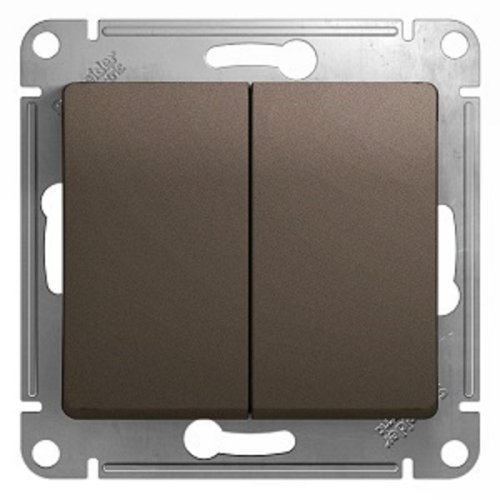 Выключатель без рамки Systeme Electric Glossa 2-кл. шоколад фото фото 2 Выключатель без рамки Systeme Electric Glossa 2-кл. шоколад картинка фото 2