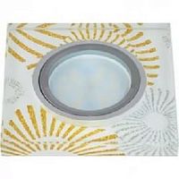 Светильник встраиваемый Fametto/Peonia DLS-P201 GU5.3 CHROME/WHITE 65мм/35Вт картинка 