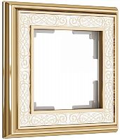 Рамка универсальная Werkel Palacio Gracia 1-м. металл золото/белый картинка