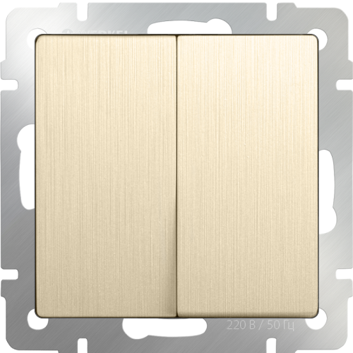 Переключатель без рамки Werkel 2-кл. проходной шампань рифленый фото фото 3 Переключатель без рамки Werkel 2-кл. проходной шампань рифленый картинка фото 3