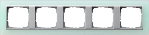 Рамка универсальная Gira Event Opaque 5-м. салатовый/алюминий картинка