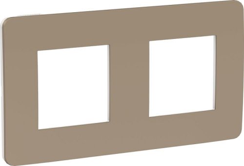 Рамка универсальная Schneider Electric Unica Studio Color 2-м. песочный/белый фото Рамка универсальная Schneider Electric Unica Studio Color 2-м. песочный/белый картинка