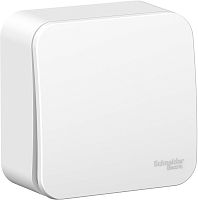 Выключатель кнопочный накладной Systeme Electric Blanca 1-кл. белый картинка