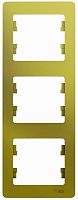 Рамка вертикальная Systeme Electric Glossa 3-м. фисташковый картинка