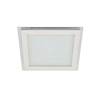 Светильник встраиваемый (панель) Feron AL2111 LED 220В 18Вт 1120Лм 4000К IP20 Квадрат/Стекло/Белый картинка 