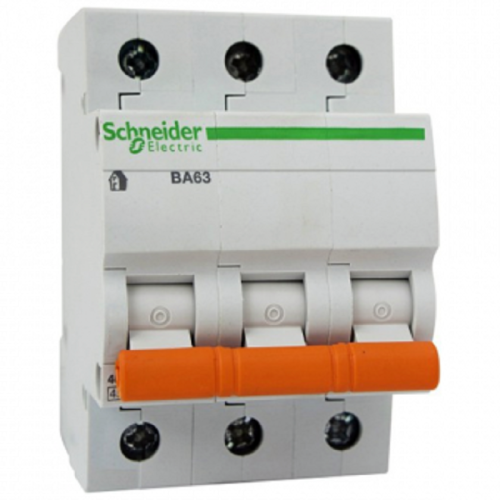 Выключатель автоматический Schneider Electric Домовой 3п C 63А ВА63 4.5кА картинка фото 3