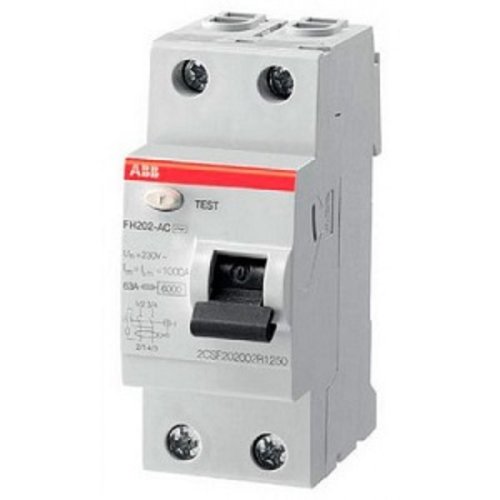 Выключатель дифференциального тока УЗО ABB FH202 2п 63А 30мА 6,0кА тип AC картинка фото 2