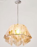Светильник подвесной (Люстра) Джули 220В E27 Оранжевый/прозрачный картинка 
