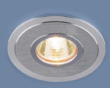Светильник встраиваемый поворотный Elektrostandard 5501 MR16 SS 220В Серебро картинка 