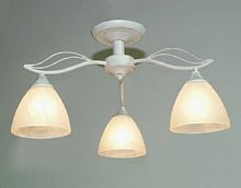 Люстра потолочная трехрожковая Мелодия Света Е27 Белая P8404/3 картинка 