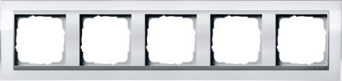 Рамка универсальная Gira Event Clear 5-м. белый глянец/алюминий фото Рамка универсальная Gira Event Clear 5-м. белый глянец/алюминий картинка