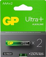 Элемент питания GP LR03 Ultra Plus Alkaline G-TECH 24AUPA21-2CRSB2 2 шт (упак) AAA (батарейка) картинка 