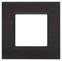 Рамка универсальная Эра Elegance 1-м. металл черный/антрацит картинка