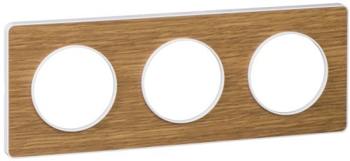 Рамка универсальная Schneider Electric Odace 3-м. дерево ольха/белый фото Рамка универсальная Schneider Electric Odace 3-м. дерево ольха/белый картинка